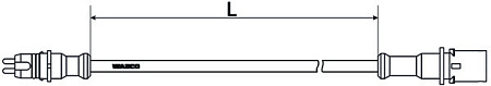 Кабель удлинительный для датчиков ABS L=4000