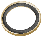 Шайба M22x1,5 с резиновым уплотнителем бронза